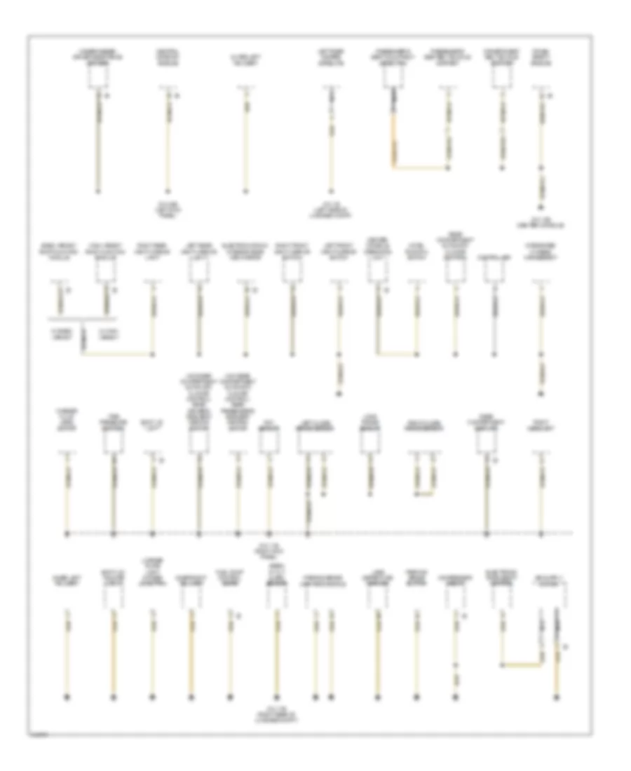 Ground Distribution Wiring Diagram 4 of 5 for BMW 750i 2009