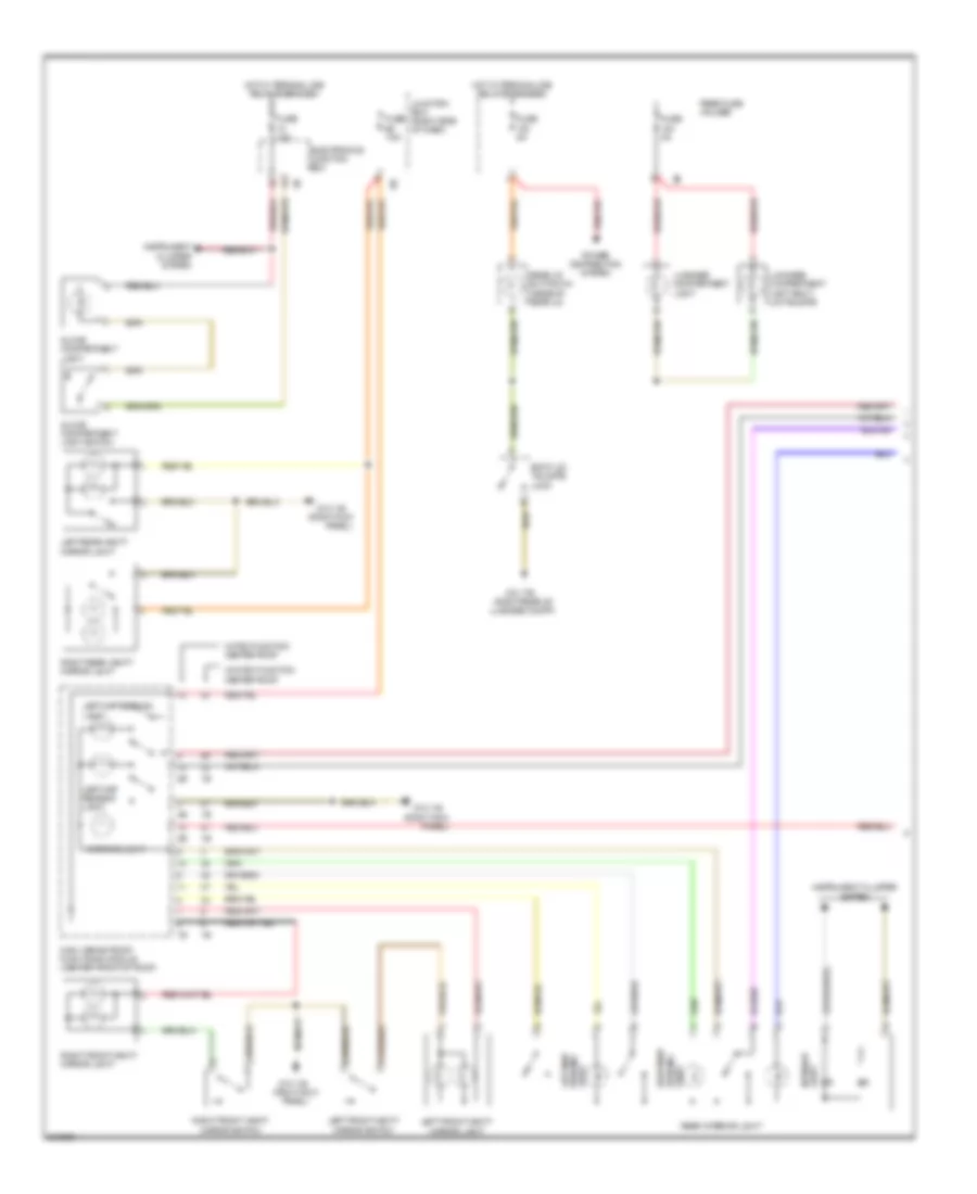 Courtesy Lamps Wiring Diagram 1 of 2 for BMW 750i 2009