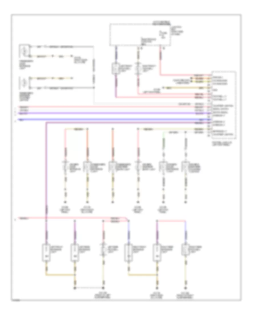Courtesy Lamps Wiring Diagram (2 of 2) for BMW 750i 2009