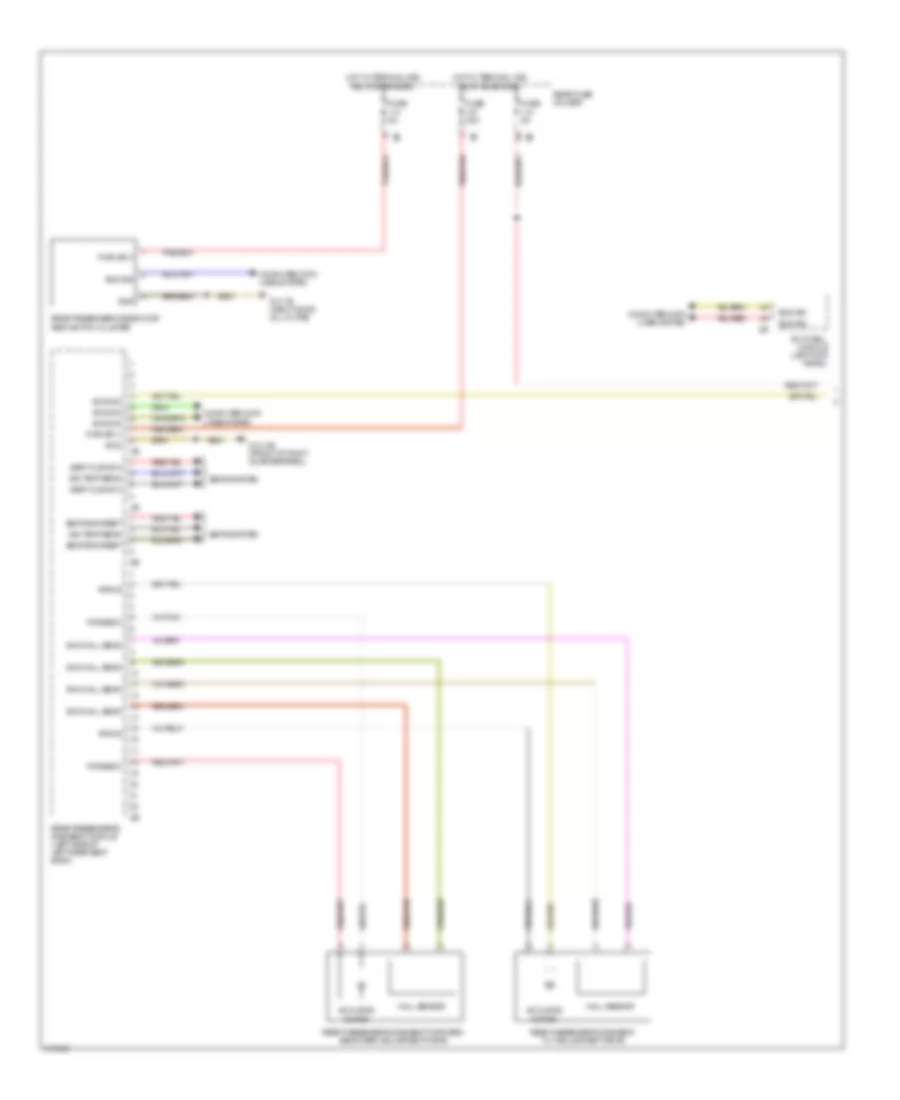 Right Memory Rear Seat Wiring Diagram (1 of 2) for BMW 750i 2009