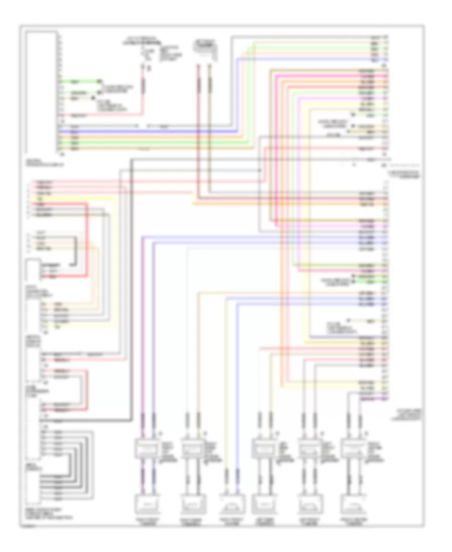 Navigation Wiring Diagram Early Production 2 of 2 for BMW 750i 2009
