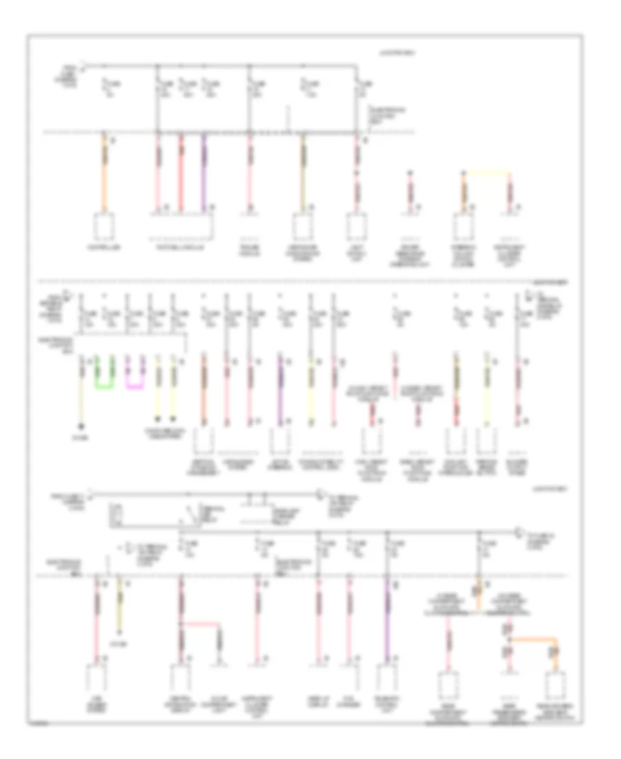 Power Distribution Wiring Diagram (2 of 6) for BMW 750i 2009