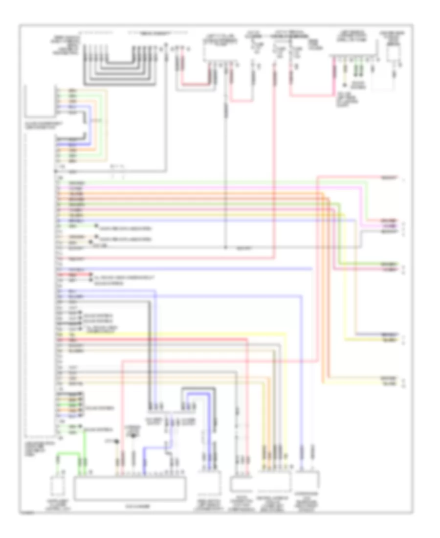 Radio Wiring Diagram, Late Production with CIC (1 of 2) for BMW 750i 2009