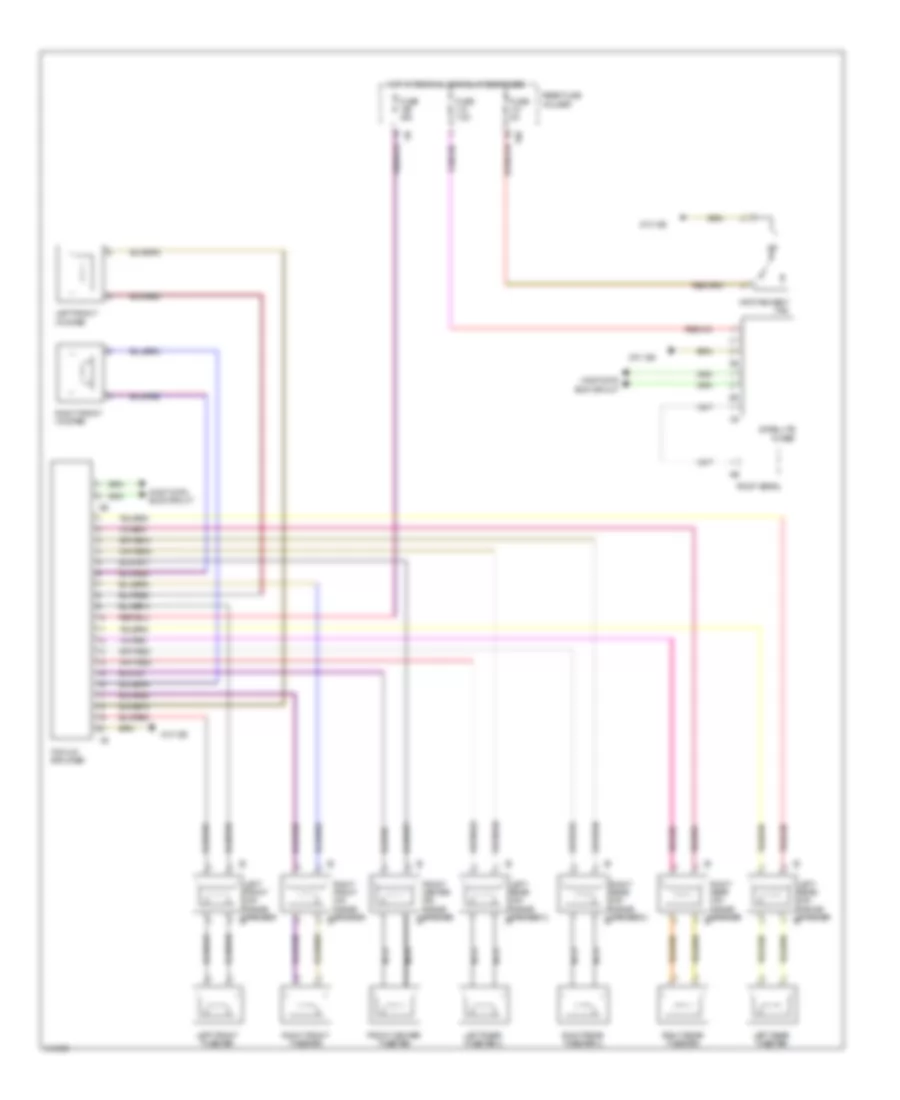 Radio Wiring Diagram, without CIC for BMW 750i 2009
