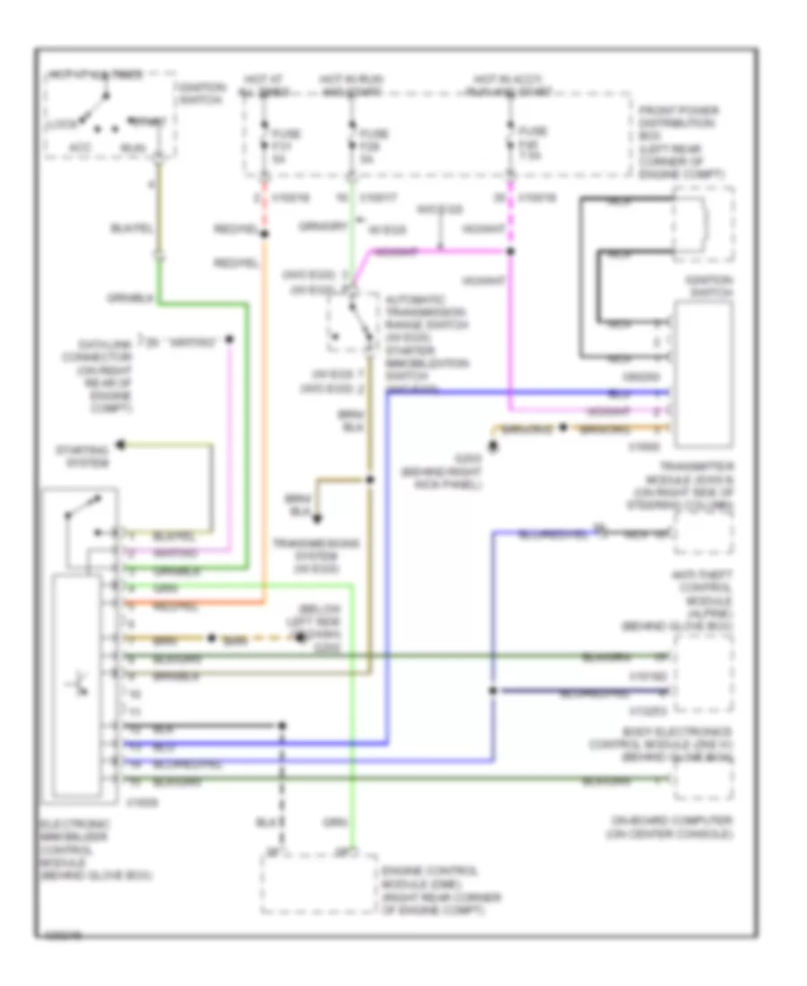 Drive Away Protection Wiring Diagram for BMW 323is 1999