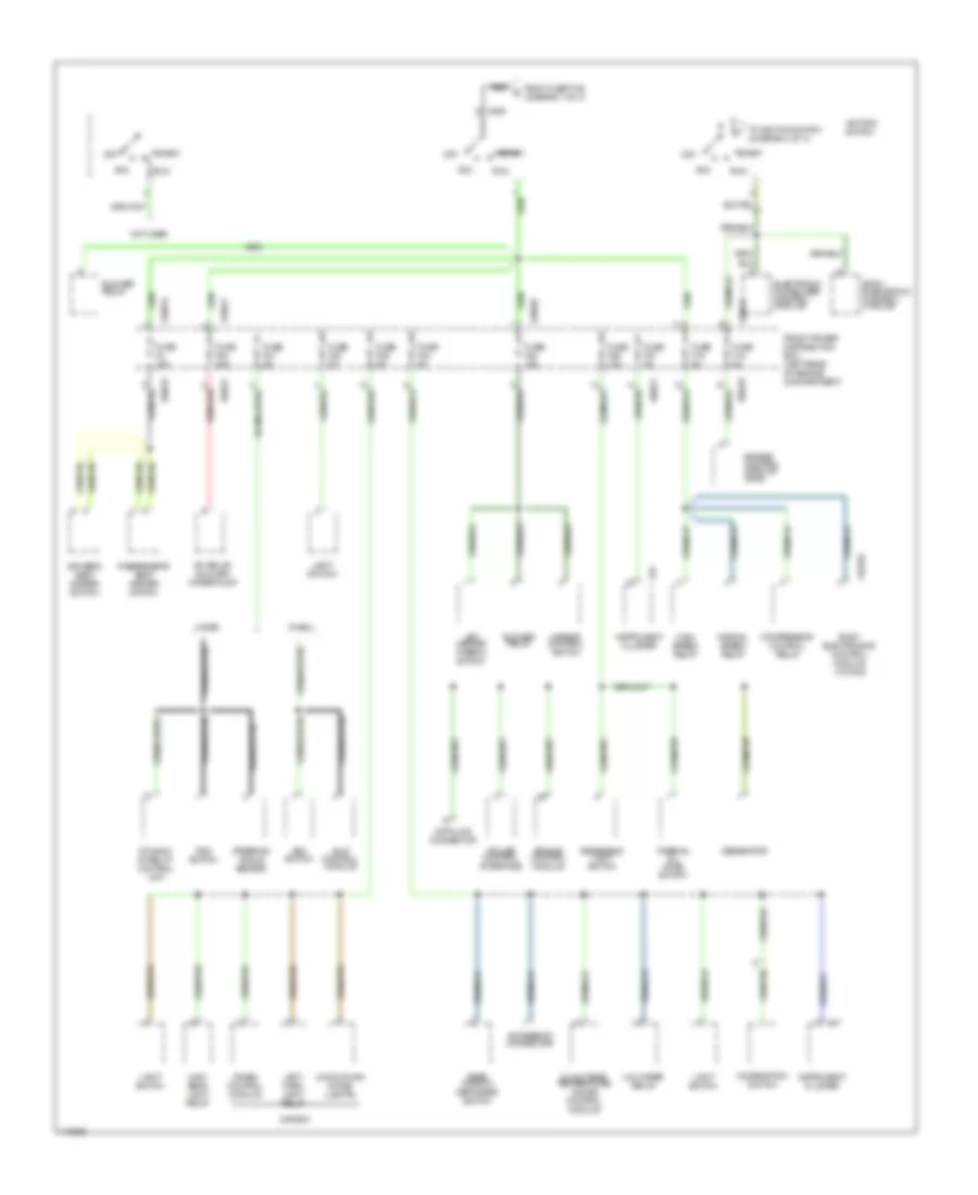 Power Distribution Wiring Diagram, M-Versions (3 of 4) for BMW Z3 2002