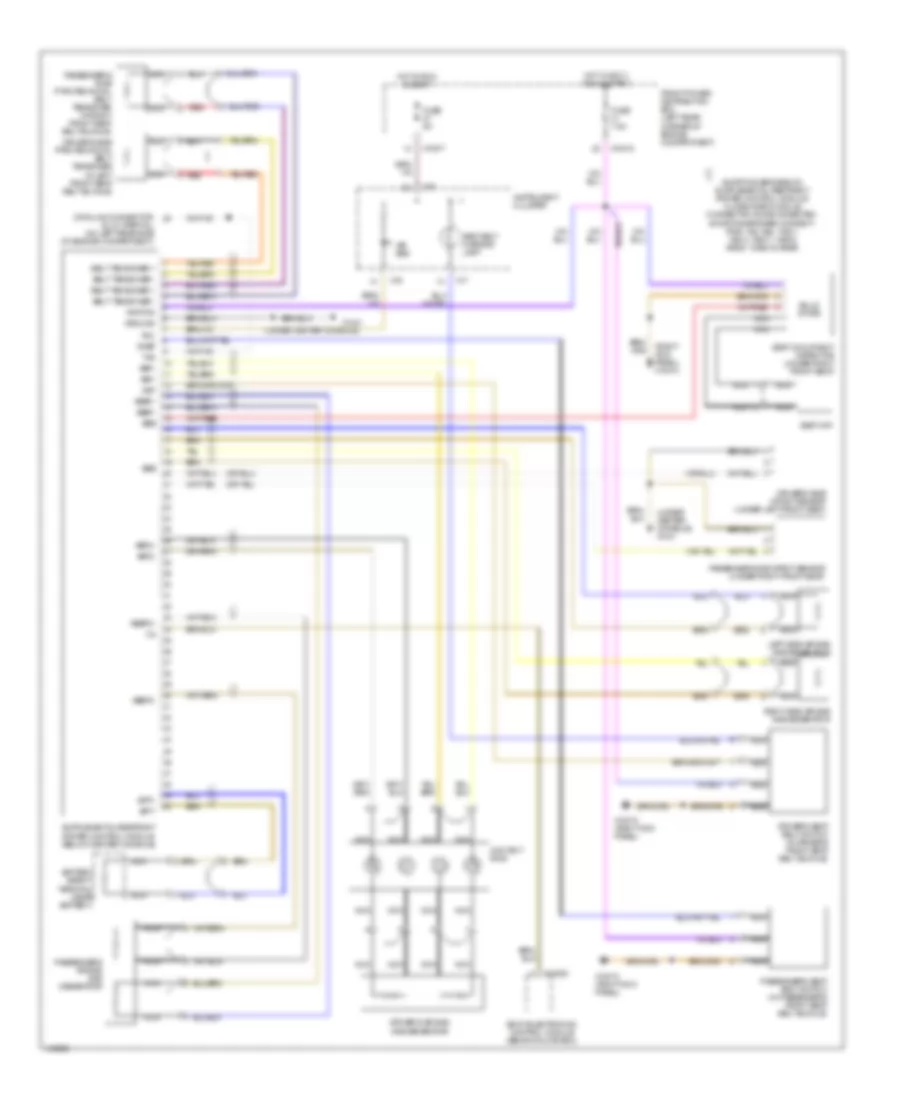 Supplemental Restraints Wiring Diagram for BMW Z3 2002