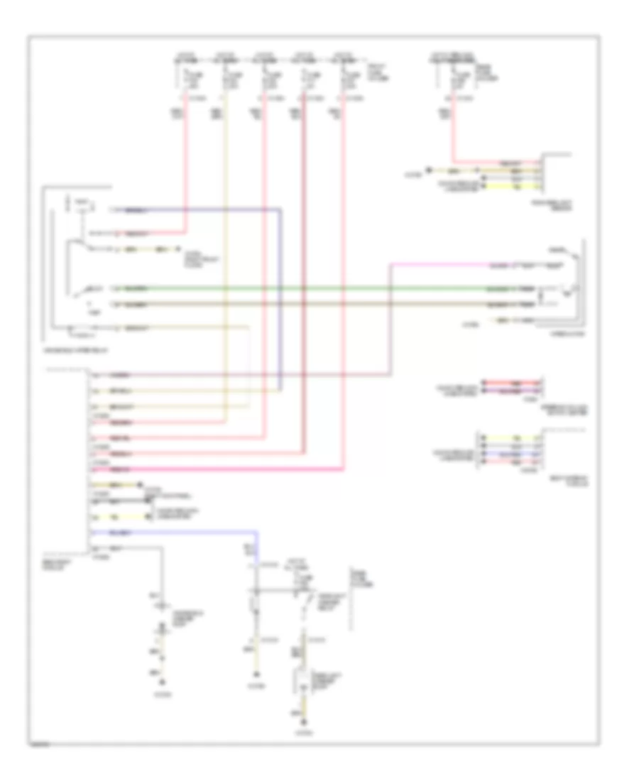 Электросхема стеклоочистителя, дворников и омывателя для BMW 550i 2006