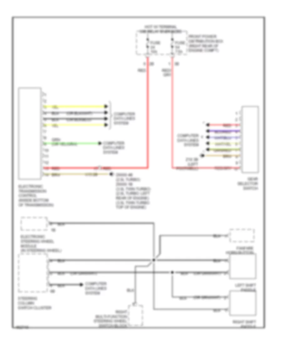 Transmission Wiring Diagram for BMW 428i 2014