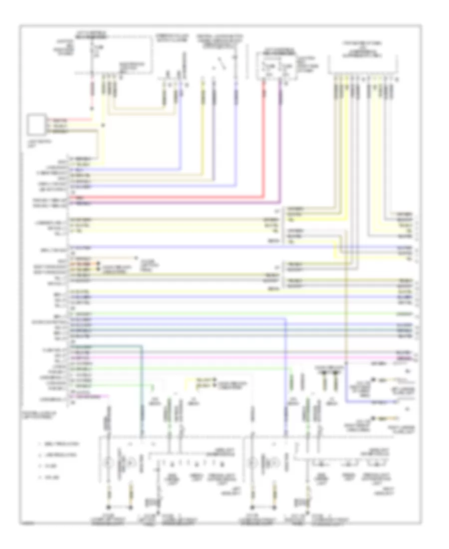 Exterior Lamps Wiring Diagram (1 of 2) for BMW 528i 2013