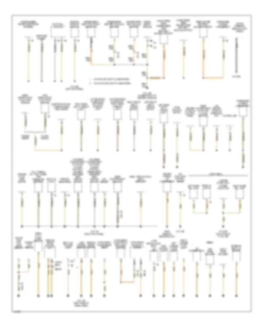 Ground Distribution Wiring Diagram (4 of 6) for BMW 528i 2013