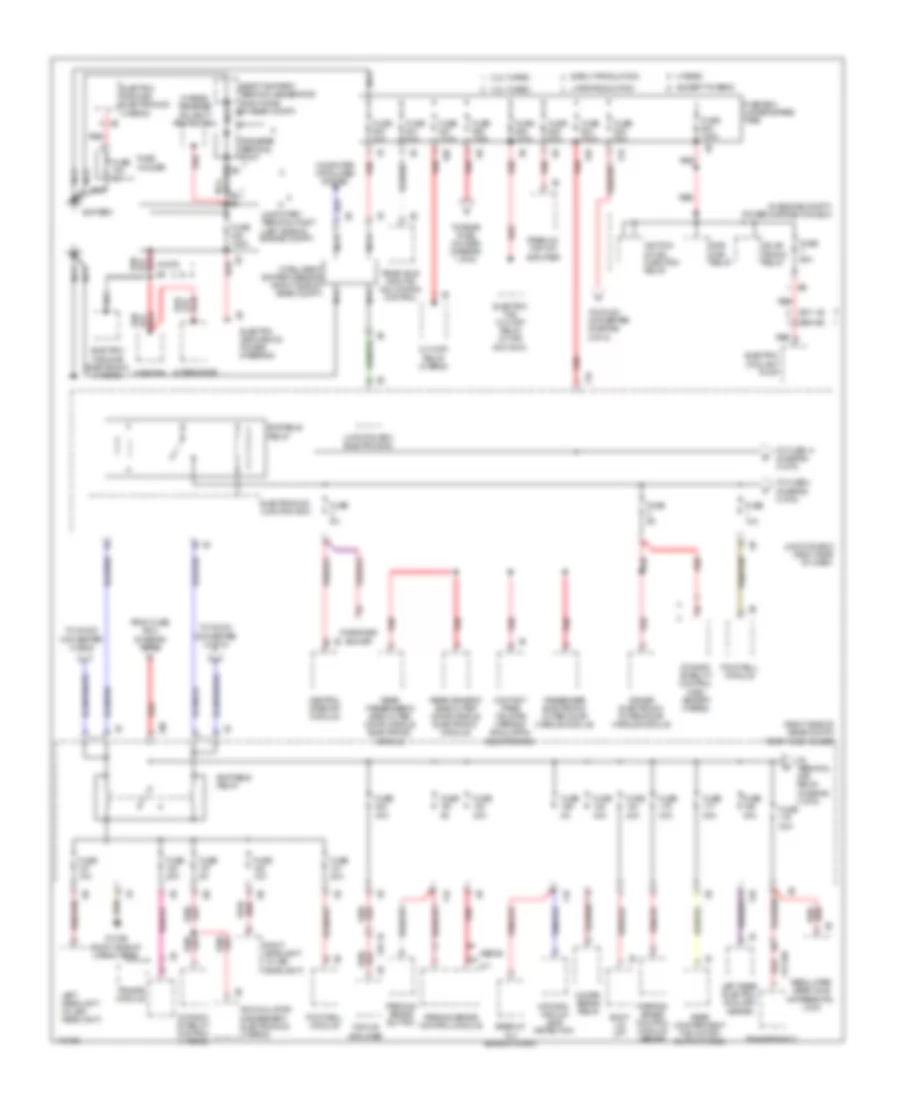 Power Distribution Wiring Diagram 1 of 6 for BMW 528i 2013