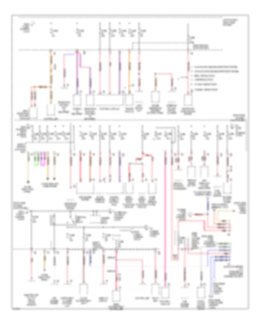 Power Distribution Wiring Diagram (2 of 6) for BMW 528i 2013