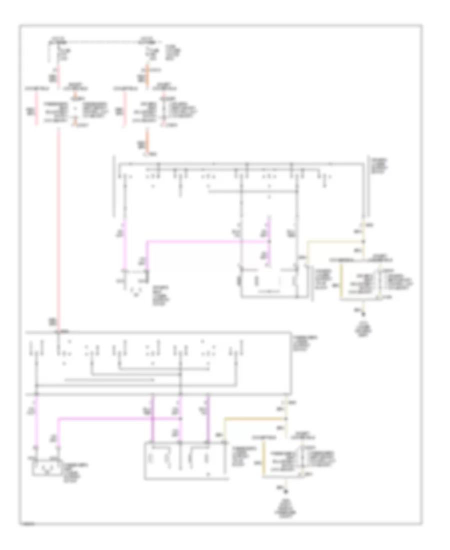 Lumbar Wiring Diagram, Except Convertible for BMW 328i 1999
