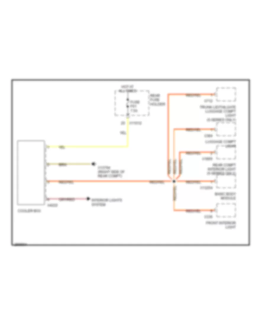 Cool Box Wiring Diagram for BMW 650i 2006
