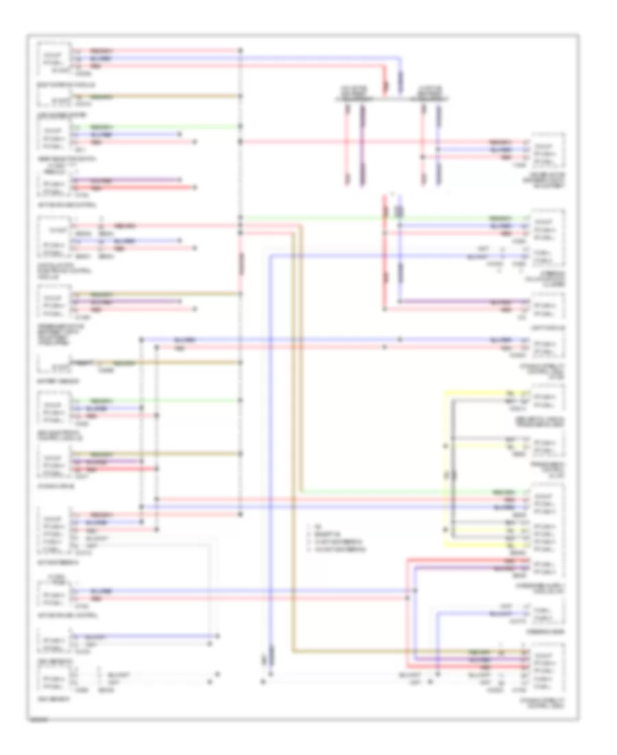 Data Bus Wiring Diagram 1 of 2 for BMW 650i 2006