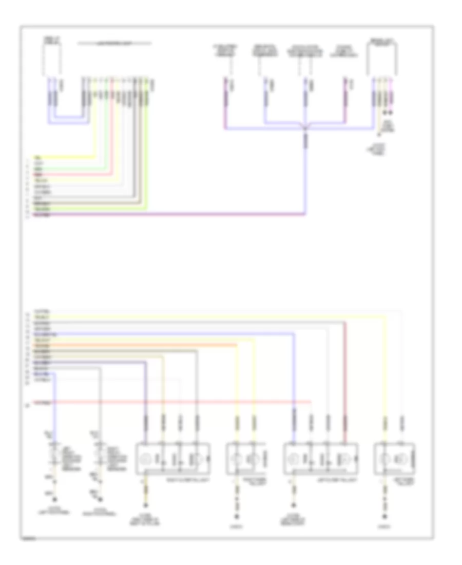 Exterior Lamps Wiring Diagram 2 of 2 for BMW 650i 2006