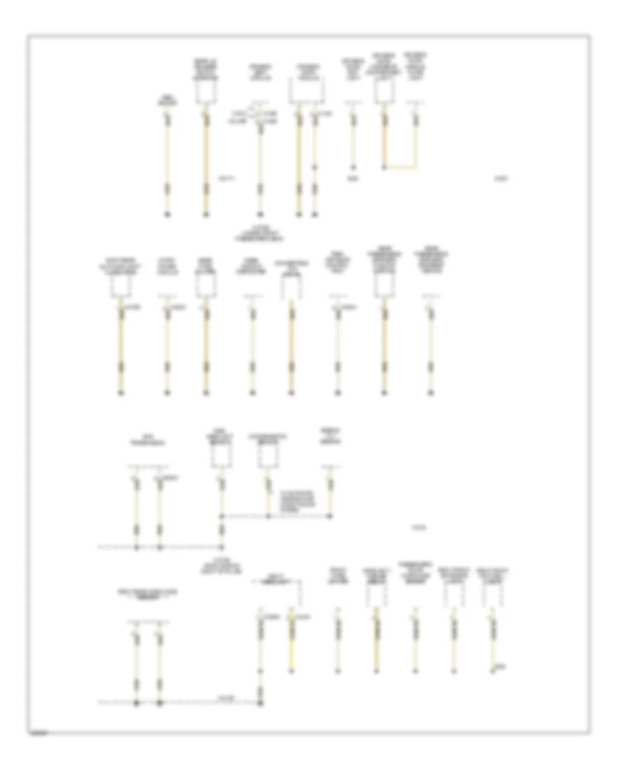 Ground Distribution Wiring Diagram 5 of 7 for BMW 650i 2006