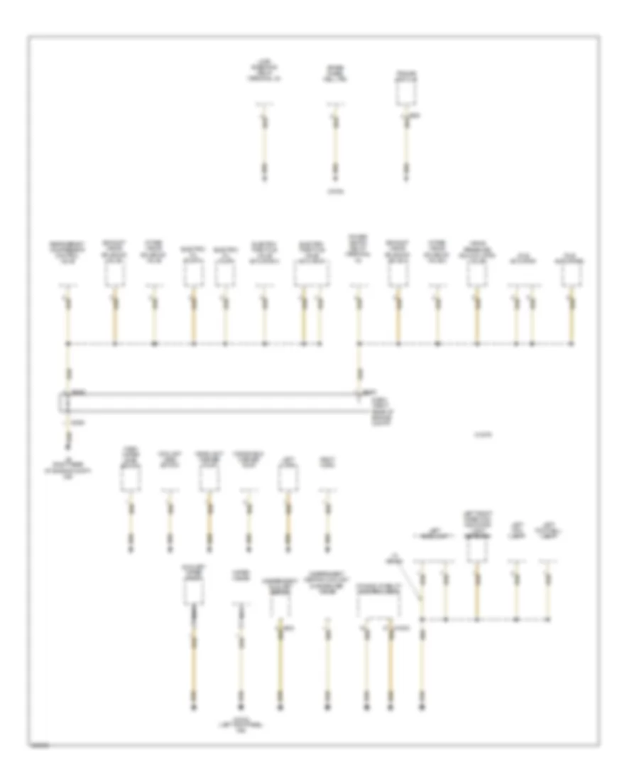 Ground Distribution Wiring Diagram (7 of 7) for BMW 650i 2006