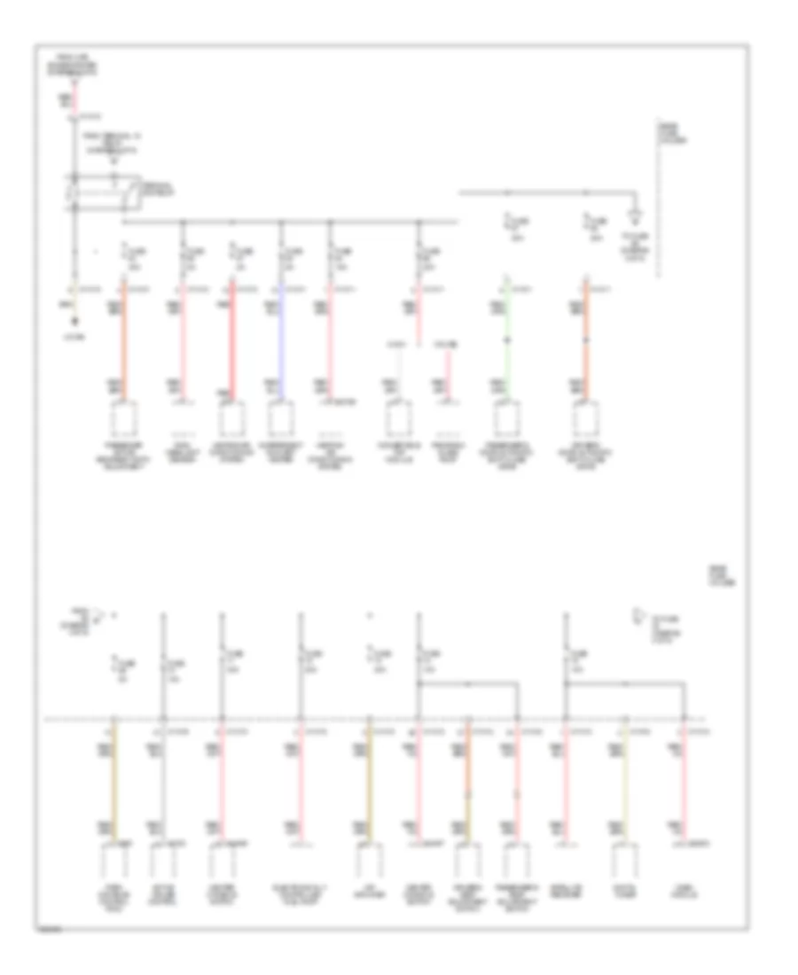 Power Distribution Wiring Diagram (3 of 6) for BMW 650i 2006