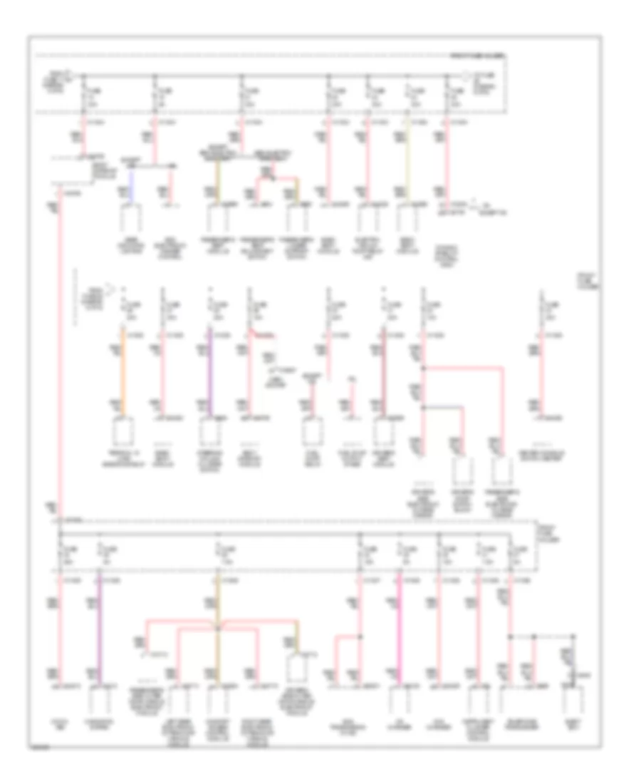 Power Distribution Wiring Diagram (6 of 6) for BMW 650i 2006