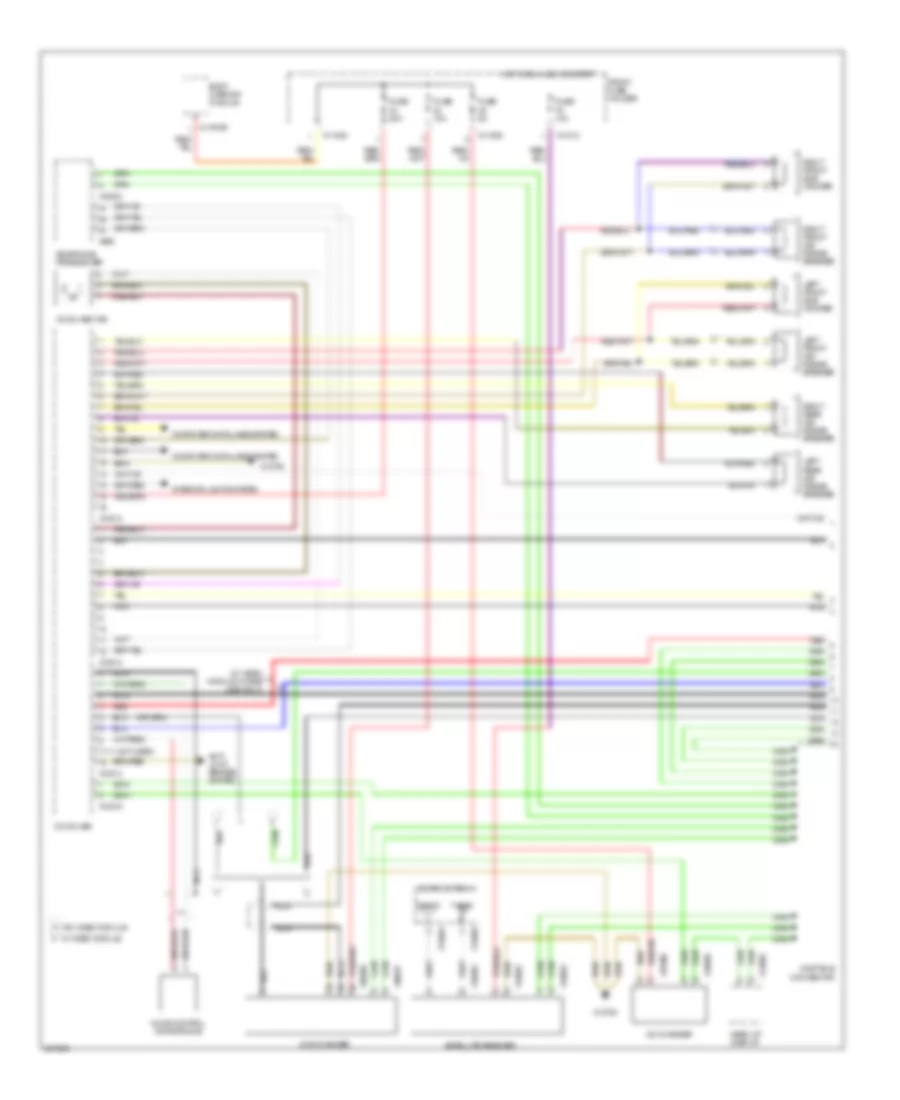 Radio Wiring Diagram, with Stereo Radio (1 of 2) for BMW 650i 2006