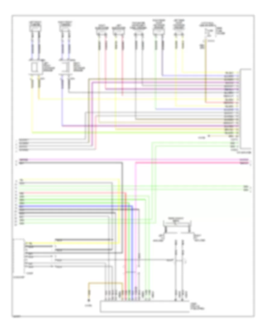 Radio Wiring Diagram, with Top HIFI Radio (2 of 3) for BMW 650i 2006