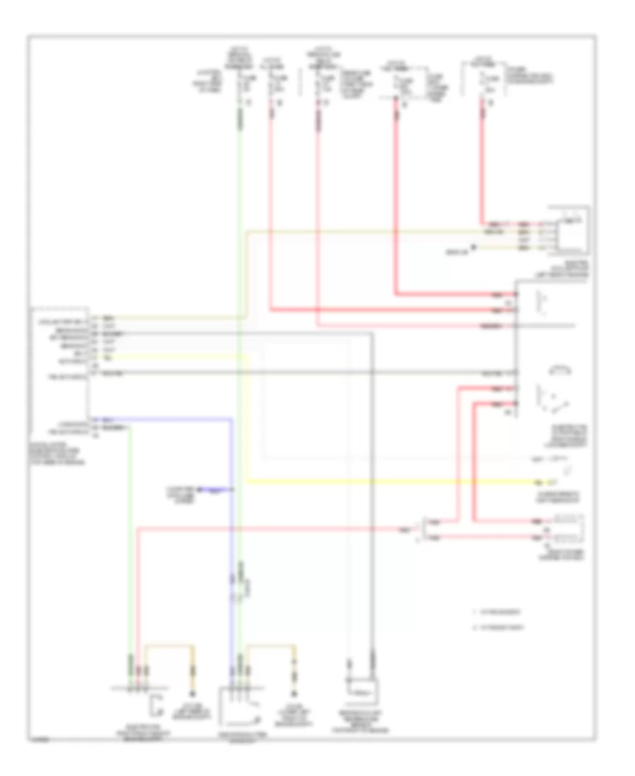 Cooling Fan Wiring Diagram for BMW 528xi 2013