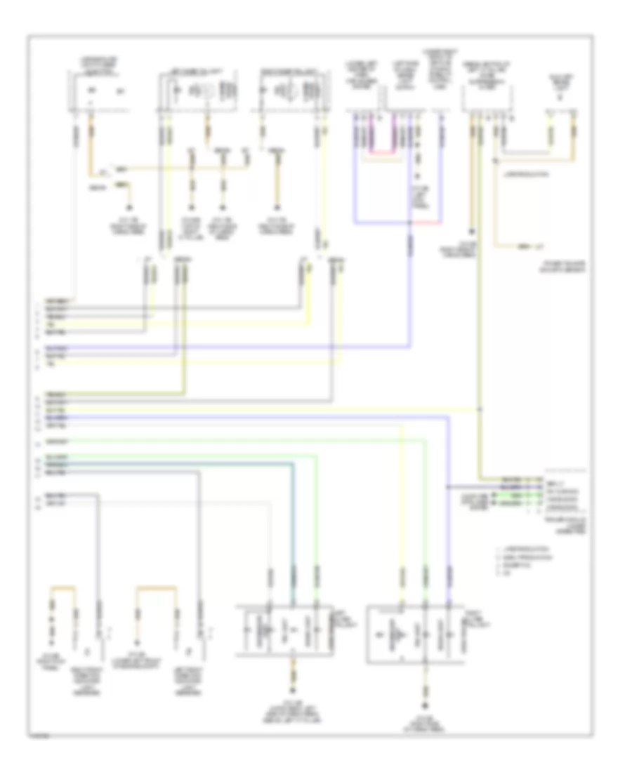 Exterior Lamps Wiring Diagram 2 of 2 for BMW 528xi 2013