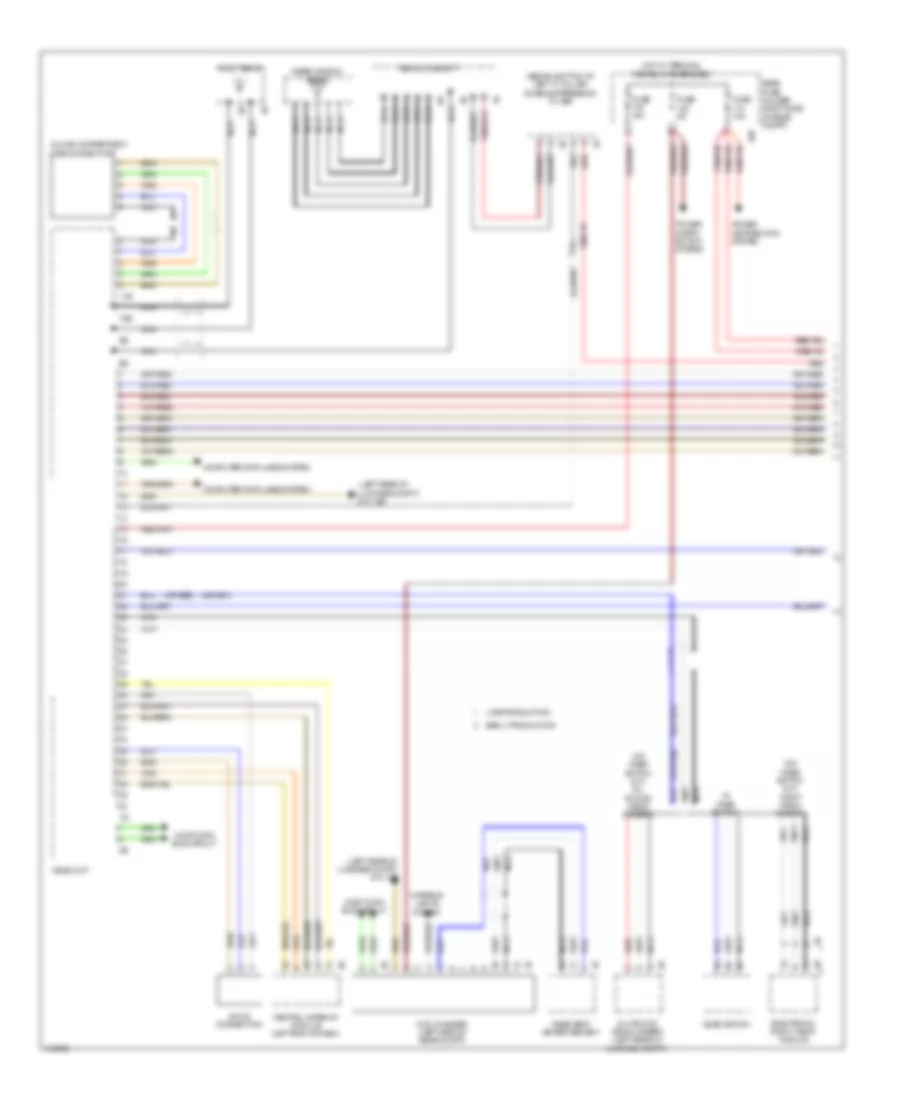 Navigation Wiring Diagram Basic with Base Radio 1 of 2 for BMW 528xi 2013