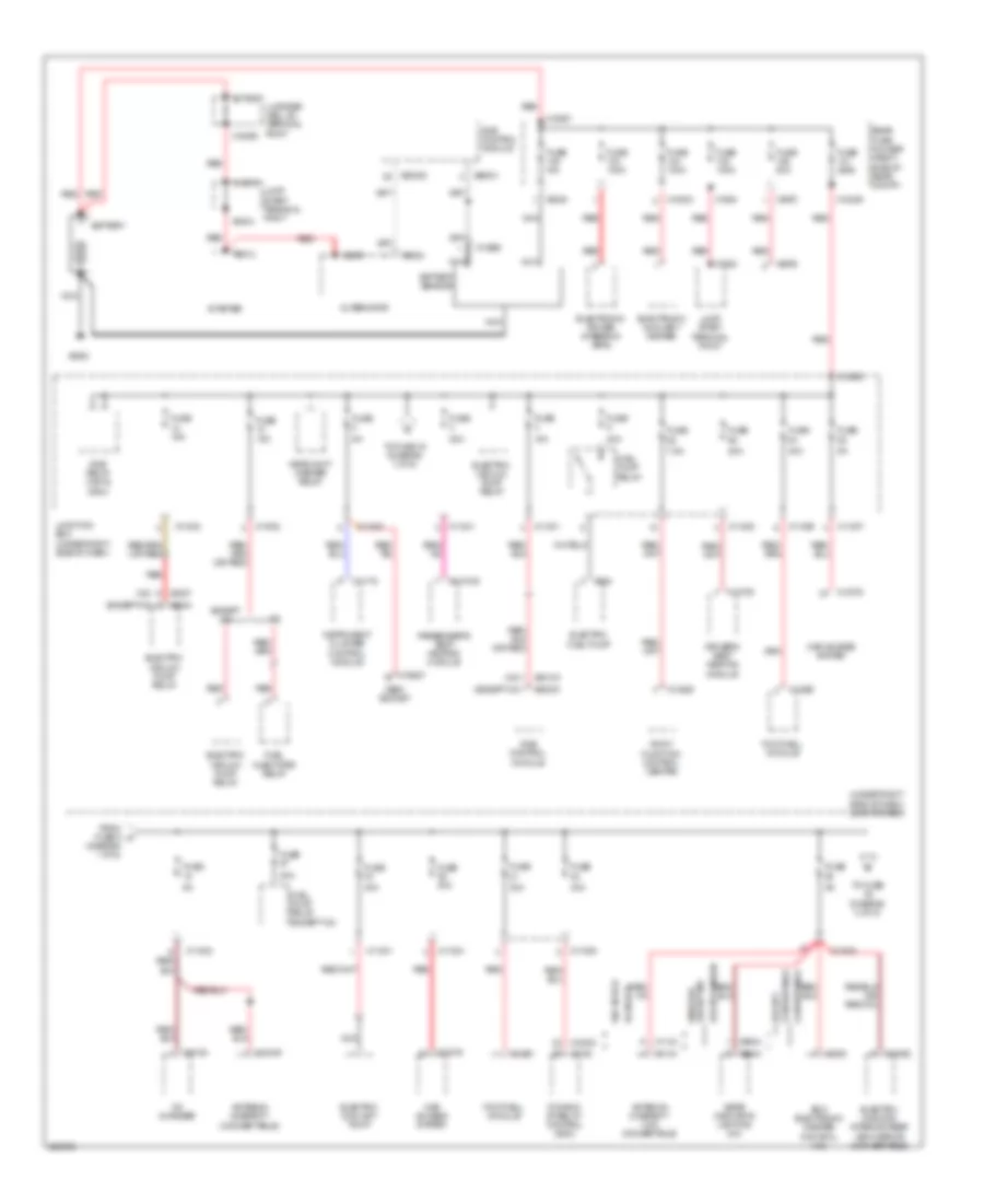 Power Distribution Wiring Diagram 1 of 5 for BMW M3 2009