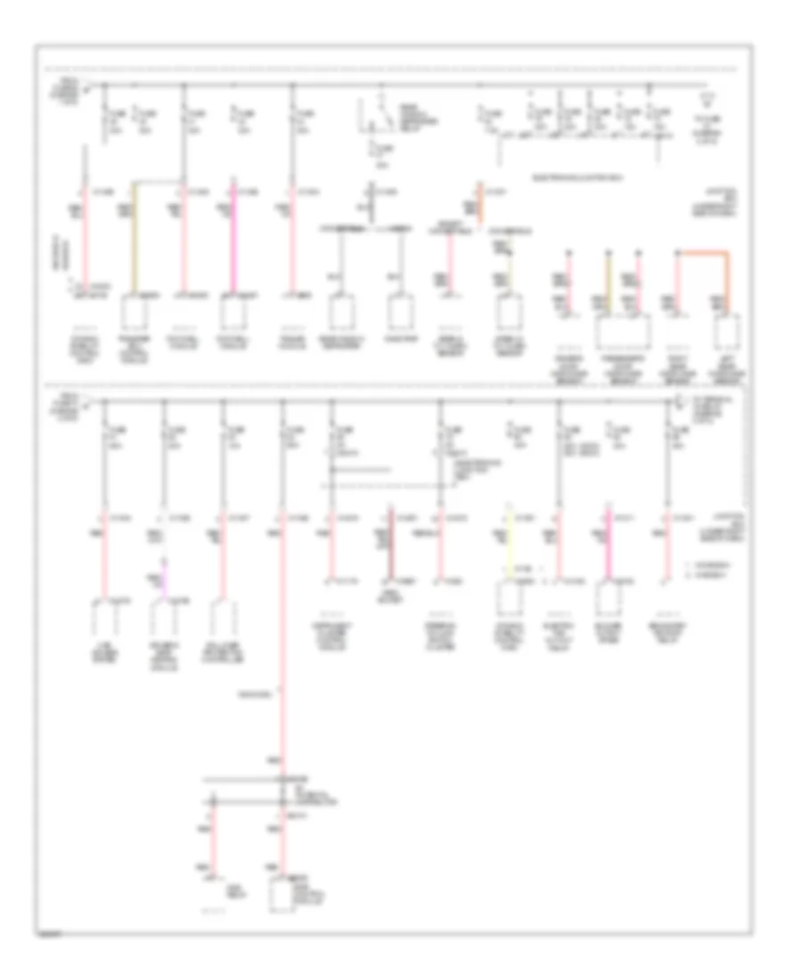 Power Distribution Wiring Diagram 2 of 5 for BMW M3 2009