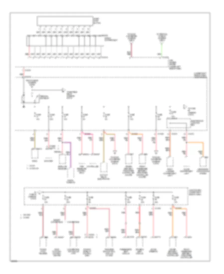 Power Distribution Wiring Diagram (3 of 5) for BMW M3 2009