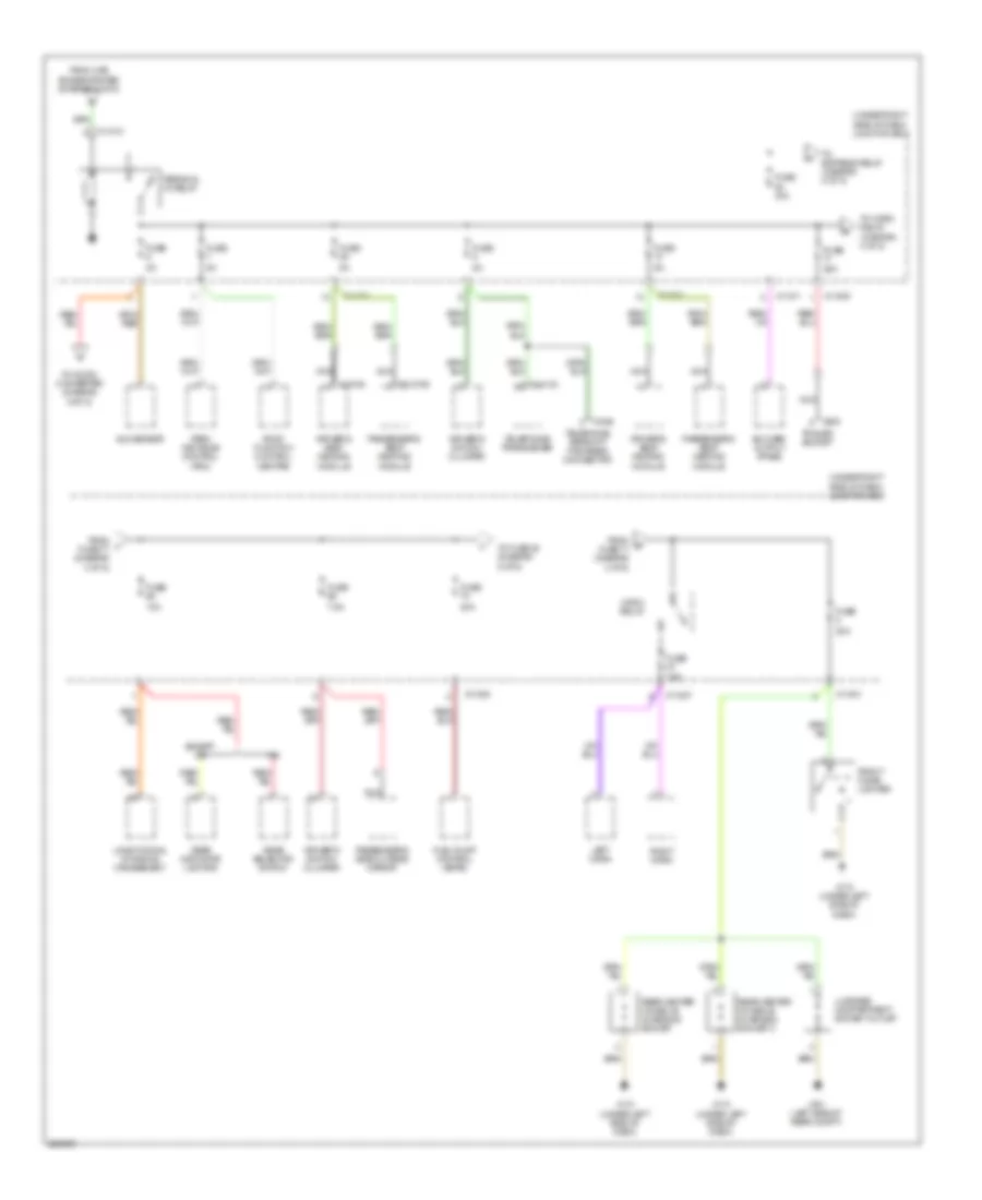 Power Distribution Wiring Diagram 4 of 5 for BMW M3 2009