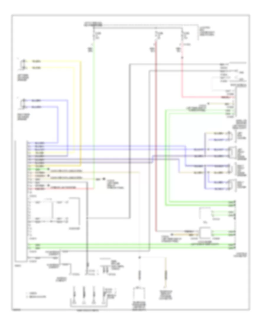 Radio Wiring Diagram, Except Convertible with Base Radio for BMW M3 2009