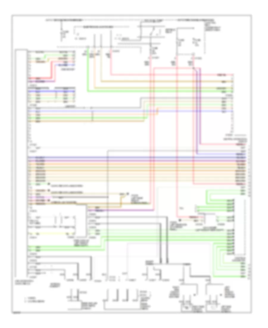 Radio Wiring Diagram, Except Convertible with Car Information Computer, Hifi Radio (1 of 2) for BMW M3 2009