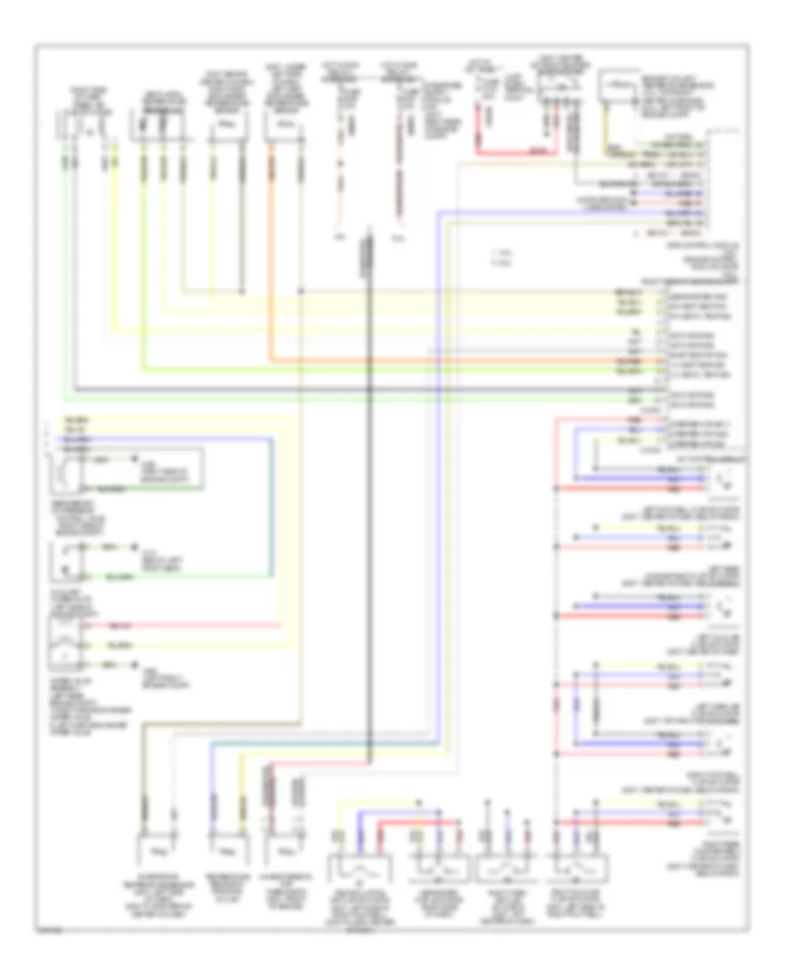 Automatic AC Wiring Diagram, without Basic (2 of 2) for BMW 750i 2006