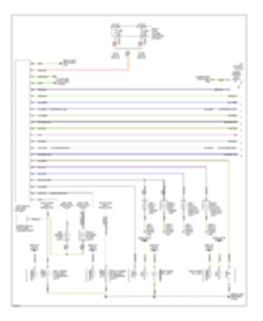 Exterior Lamps Wiring Diagram (1 of 2) for BMW 750i 2006