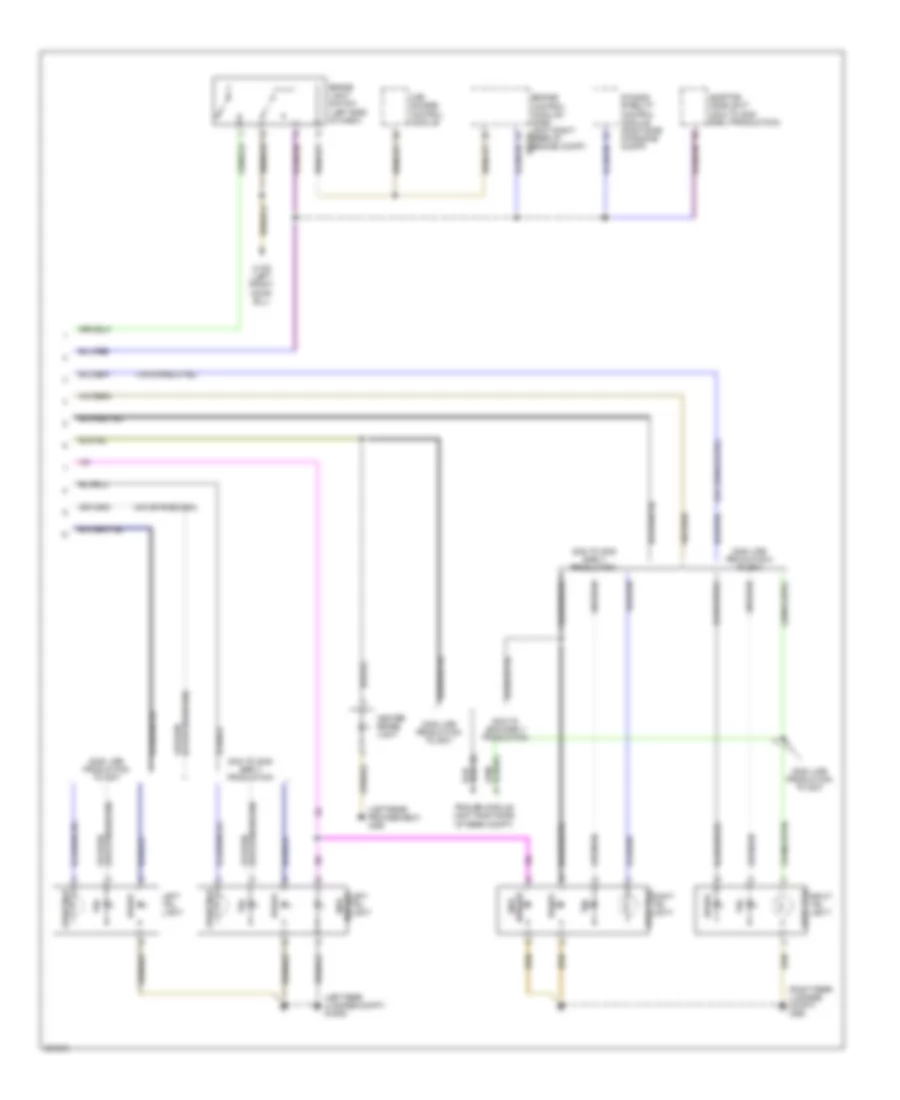 Exterior Lamps Wiring Diagram (2 of 2) for BMW 750i 2006