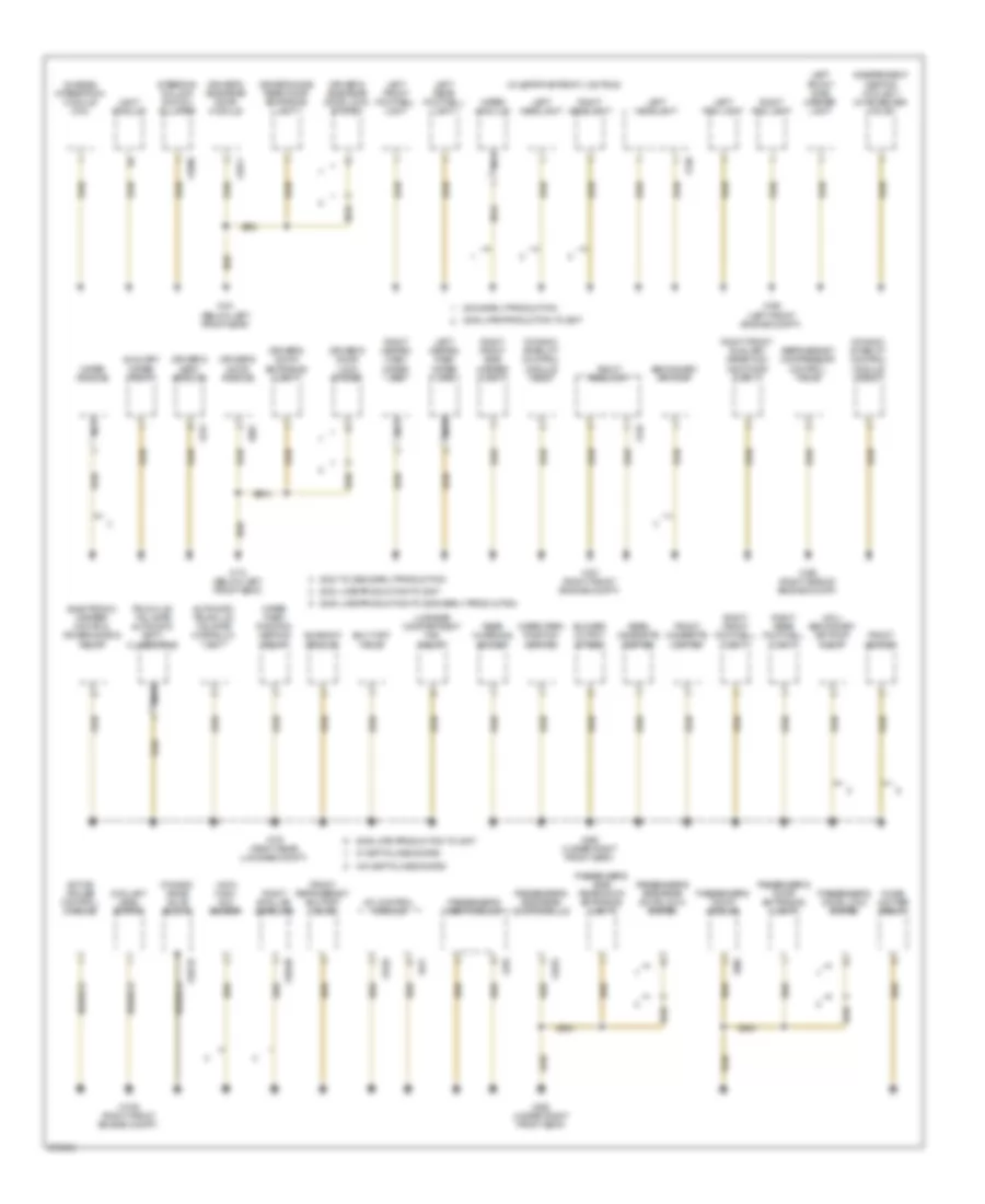 Ground Distribution Wiring Diagram 1 of 4 for BMW 750i 2006