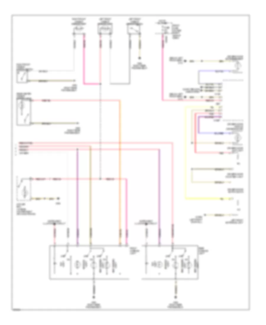 Courtesy Lamps Wiring Diagram (2 of 2) for BMW 750i 2006