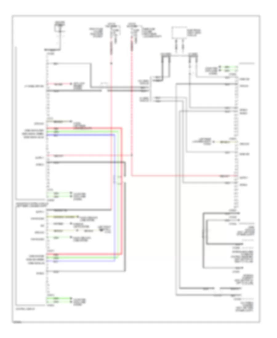 Navigation Wiring Diagram, without Rear Compartment Display for BMW 750i 2006