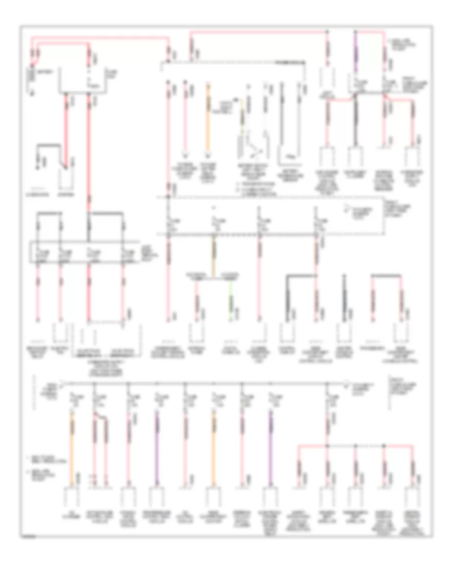 Power Distribution Wiring Diagram 1 of 3 for BMW 750i 2006