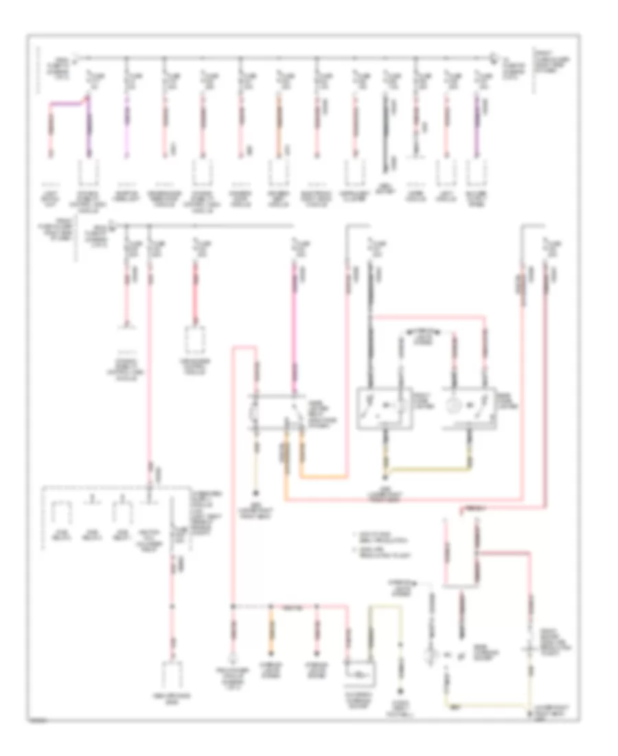 Power Distribution Wiring Diagram (2 of 3) for BMW 750i 2006