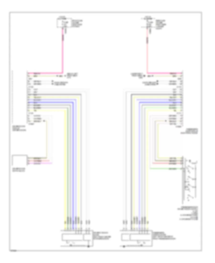 Front Windows Wiring Diagram for BMW 750i 2006