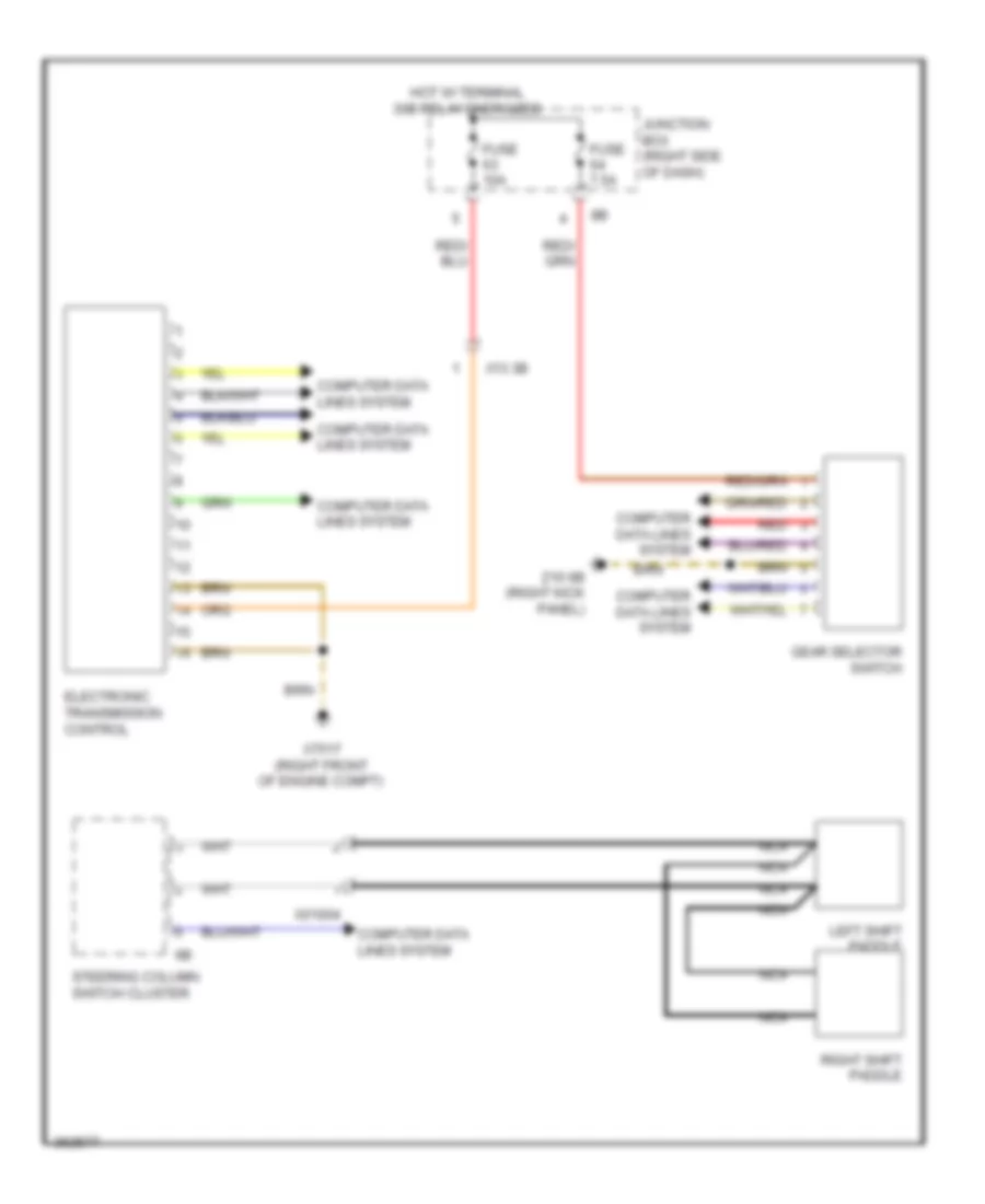 A T Wiring Diagram Except Hybrid for BMW 750i ActiveHybrid 2011