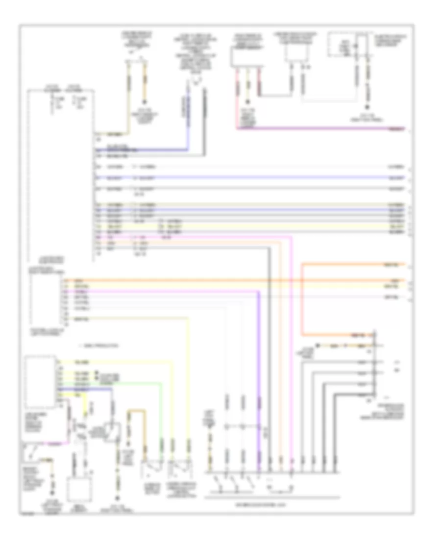 Power Door Locks Wiring Diagram 1 of 2 for BMW 750i ActiveHybrid 2011