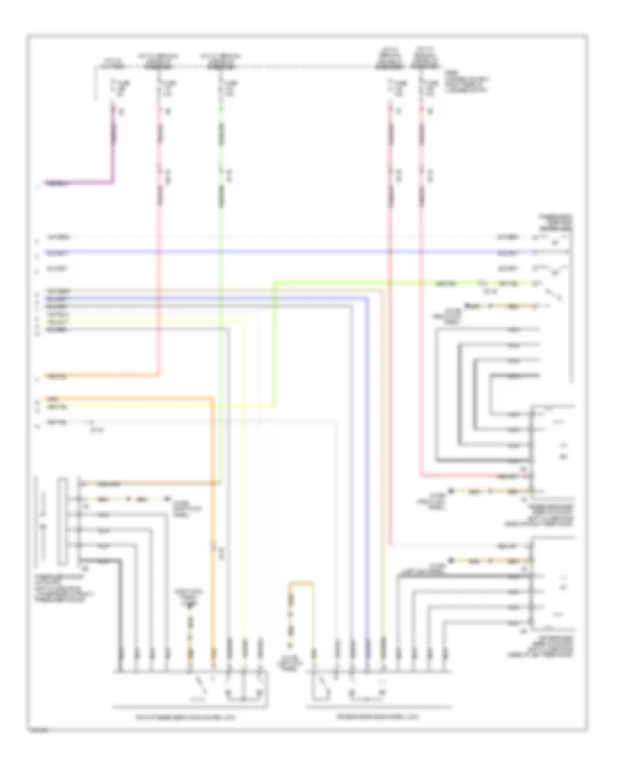 Power Door Locks Wiring Diagram (2 of 2) for BMW 750i ActiveHybrid 2011