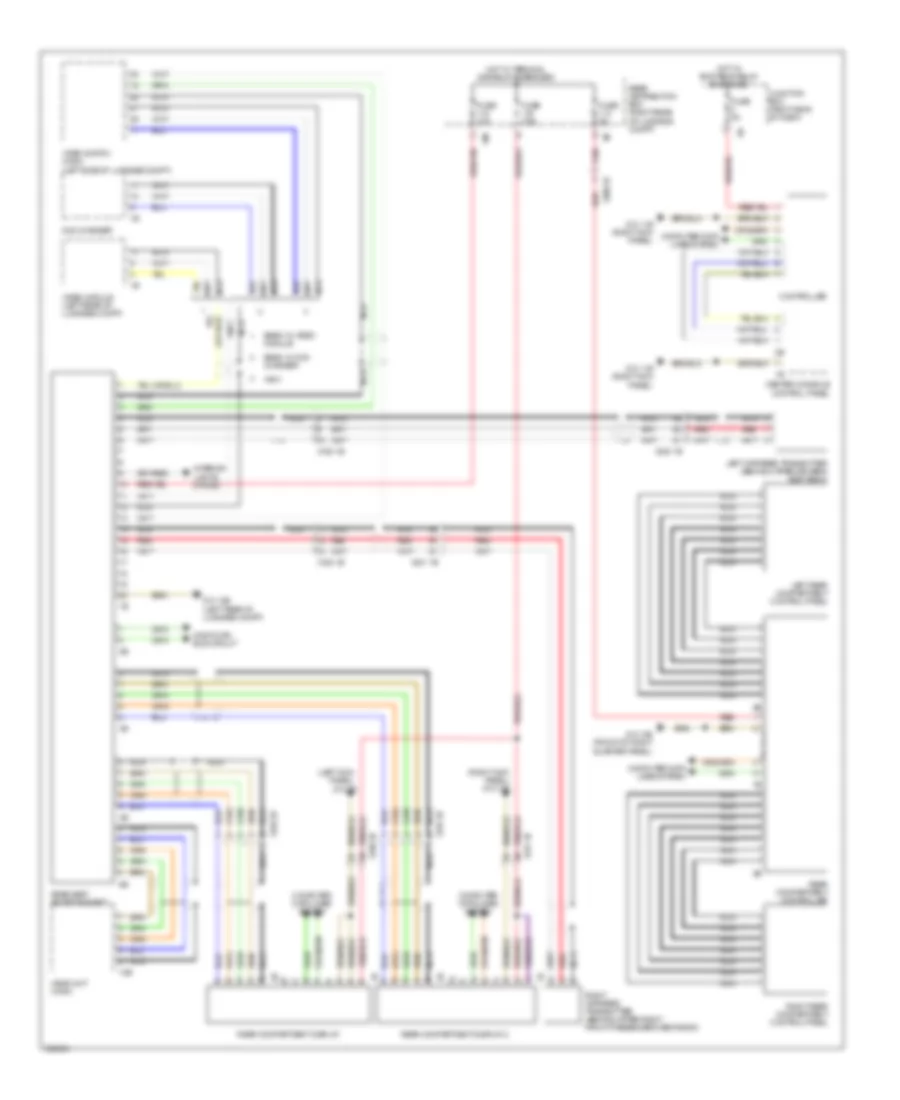 Rear Seat Entertainment Wiring Diagram for BMW 750i ActiveHybrid 2011