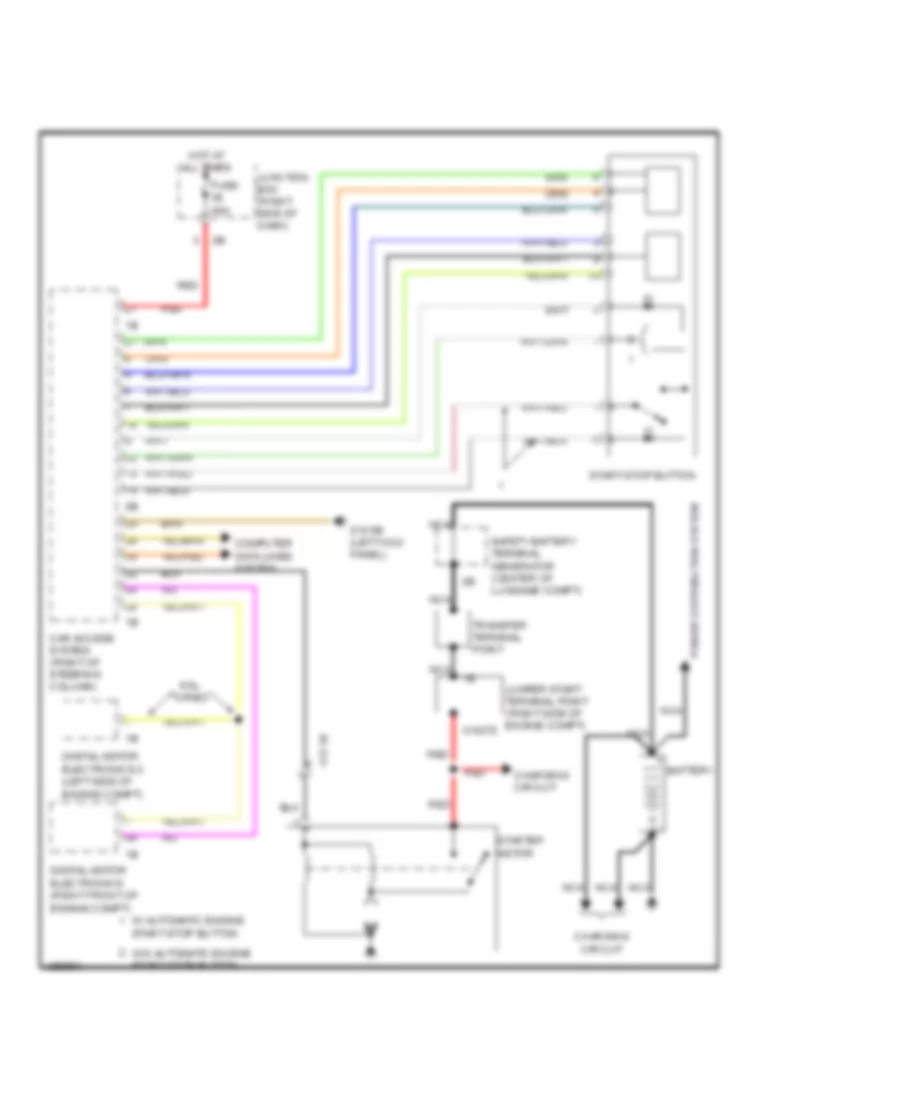 Starting Wiring Diagram for BMW 750i ActiveHybrid 2011